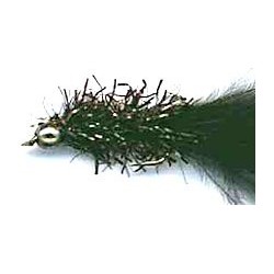 Streamers black crystal woolly bugger button $2.50