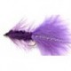 Streamers purple woolly bugger button $2.50