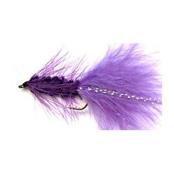Streamers purple woolly bugger button $2.50