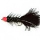 Streamers black egg sucking leech woolly bugger button $2.50