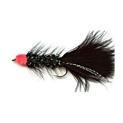 Streamers black egg sucking leech woolly bugger button $2.50