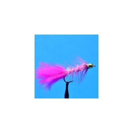 Streamers Bead Head Woolly Bugger Pink Krystal Flash $2.50