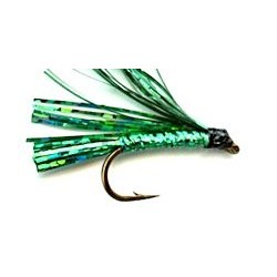 Streamers green sparkler button $2.50