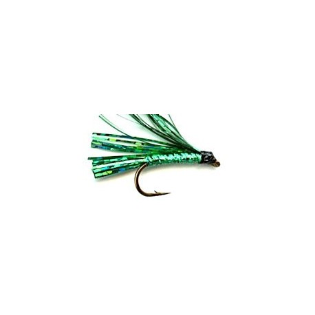 Streamers green sparkler button $2.50