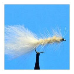 Streamers Woolly Bugger  White $2.50