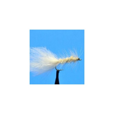 Streamers Woolly Bugger  White $2.50