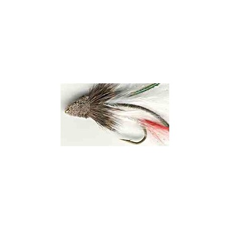 Streamers white marabou muddler minnow button $2.50