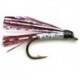 Streamers pink silver sparkler button $2.50