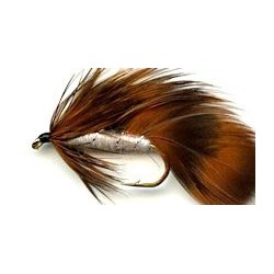 Streamers white orange matuka button $2.50