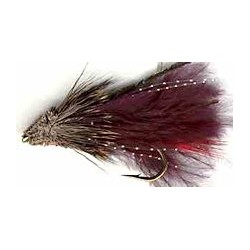 Streamers black marabou muddler button $2.50