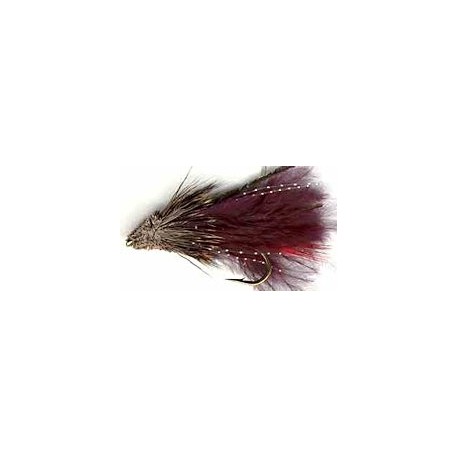 Streamers black marabou muddler button $2.50