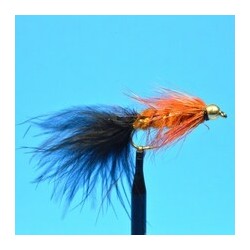 Streamers Bead Head Woolly Bugger  Orange Black $2.50