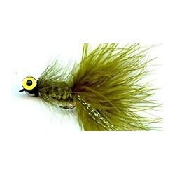 Streamers olive deepwater woolly bugger button $2.50