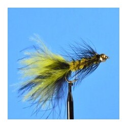 Streamers Bead Head Woolly Bugger  Yellow Black $2.50