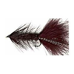 Streamers black woolly bugger button $2.50