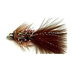 Streamers brown crystal woolly bugger button $2.50