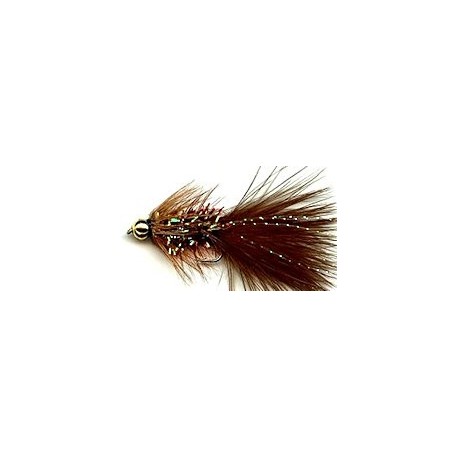 Streamers brown crystal woolly bugger button $2.50