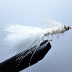 Streamers Bh wooly bugger white $2.50