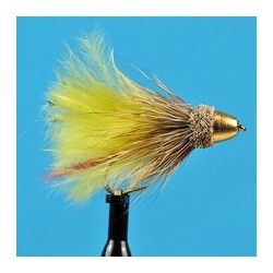 Streamers Conehead Marabou Muddler Yellow $2.50