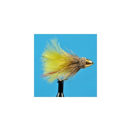 Streamers Conehead Marabou Muddler Yellow $2.50