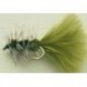 Streamers woolly bugger olive grizzly $2.50