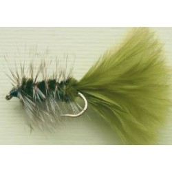 Streamers woolly bugger olive grizzly $2.50