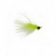 Streamers clouser marabou chartreuse white $2.50