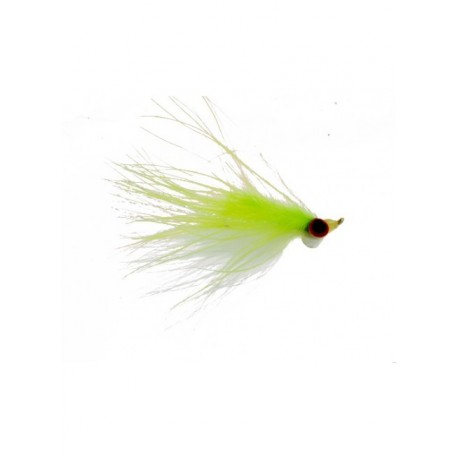 Streamers clouser marabou chartreuse white $2.50