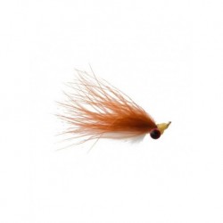 Streamers clouser marabou brown white $2.50