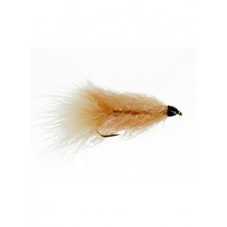 Streamers conehead brush bugger tan $2.50