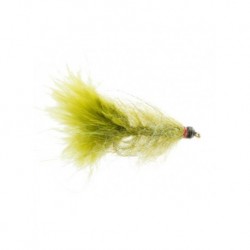 Streamers tungsten angel hair bugger light olive $6.00