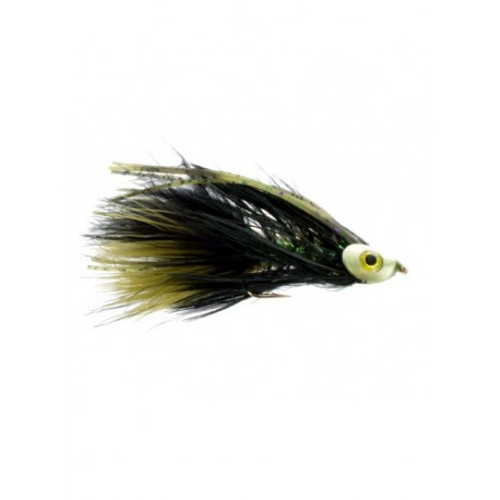 Streamers skull bugger olive and black $2.50