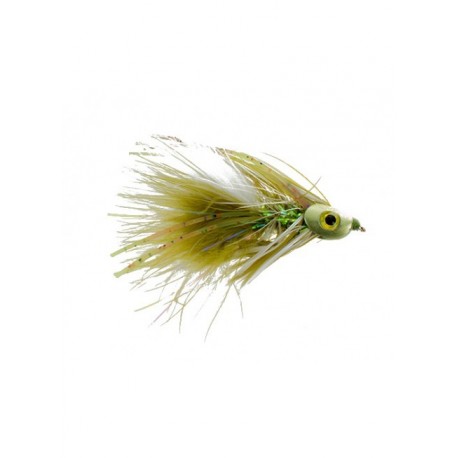 Streamers skull bugger olive and white $2.50