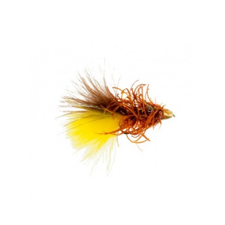 Streamers conehead bighorn bugger brown yellow $2.50