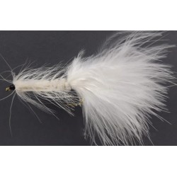 Streamers Woolly Bugger White $2.50