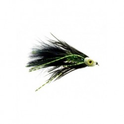 Streamers skull bugger black and green $2.50