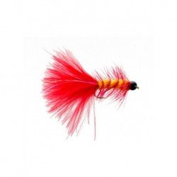 Streamers beadhead flash bugger red and yellow $2.50