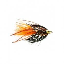 Streamers skull bugger black orange $2.50