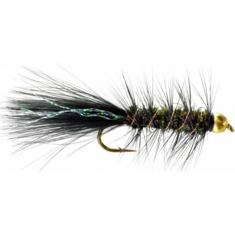 Streamers BH Wooly Bugger Peacock Black Tail $2.50