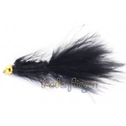 Streamers Woolly Bugger Black BH $2.50