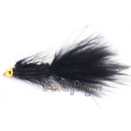 Streamers Woolly Bugger Black BH $2.50