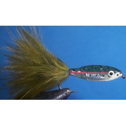 Streamers janssen Minnow Silver Olive $4.00