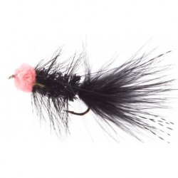 Streamers Leech Egg Sucking Black $2.50