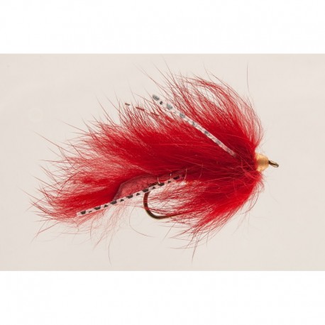 Streamers Red rubberleg zonker $2.50