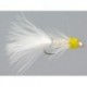 Conehead Streamers white yellow wb conehead $3.00