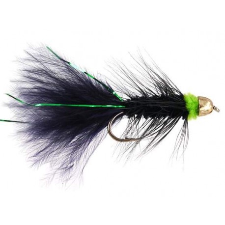 Conehead Streamers black green wb conehead $2.50