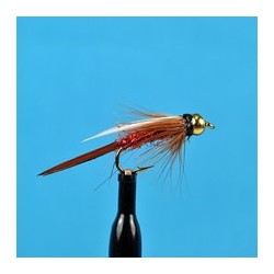Beaded Nymphs Bead Head Prince Nymph Red Krystal Flash $2.50