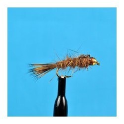 Beaded Nymphs Bh Hare's ear Brown $2.50