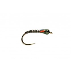 Tungsten Nymphs BARBLESS NUGGET TUNGSTEN OLIVE BUZZER $6.00