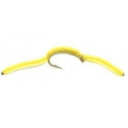 Nymphs San Juan worm Yellow $2.50